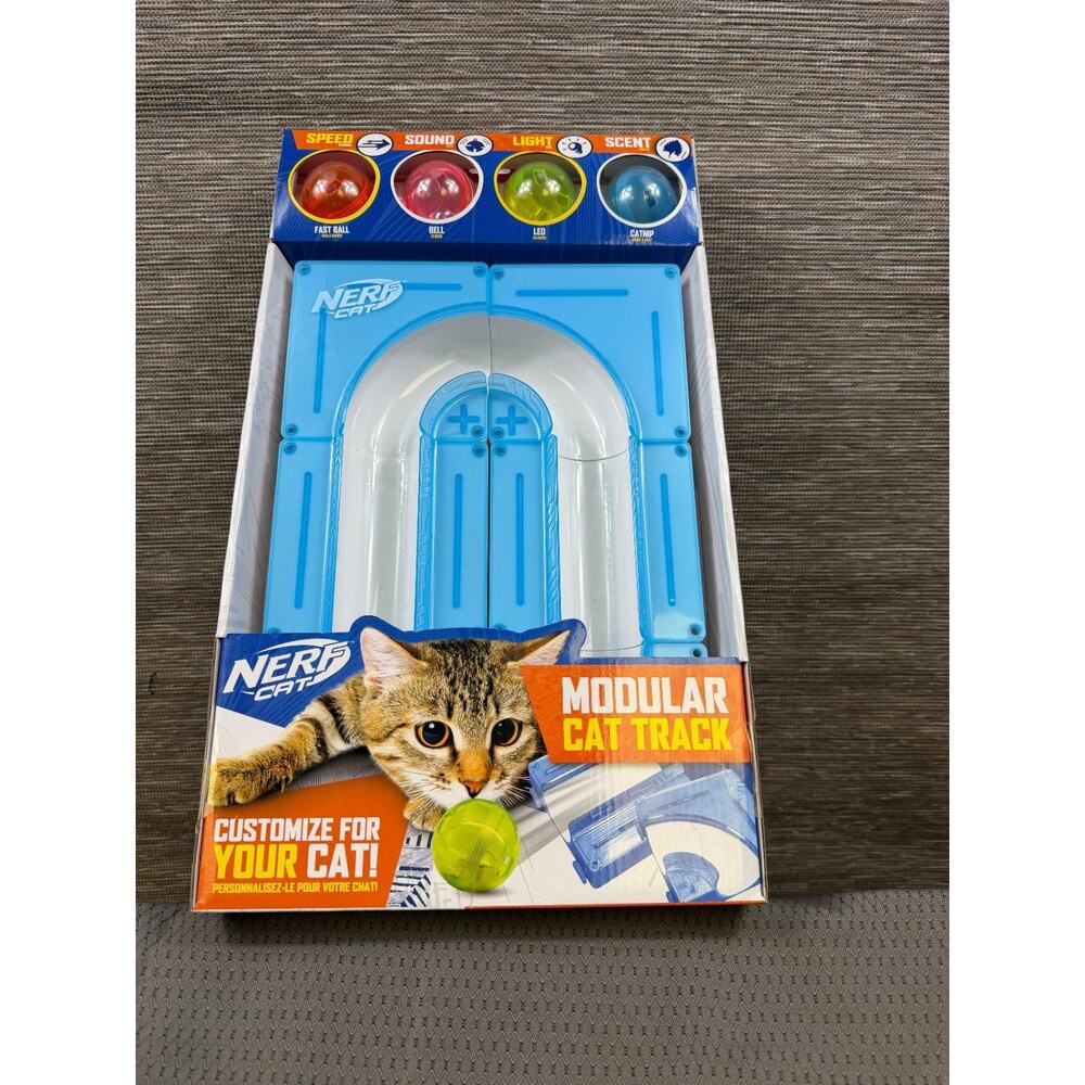 NERF Cat Customizable Modular Cat Track And LED Ball Combo BRAND NEW